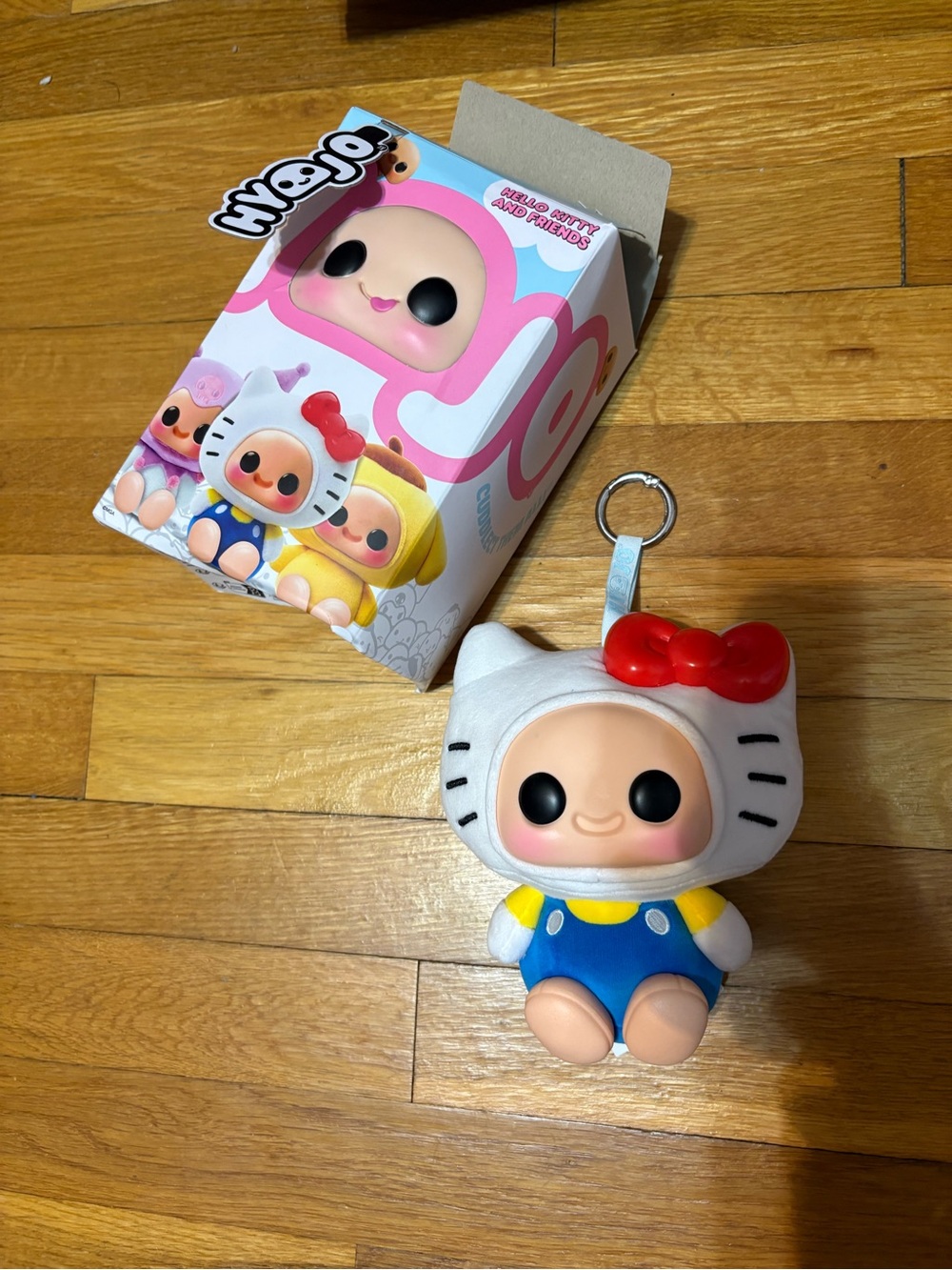 Hyojo Sanrio vinyl plush key ring - hello kitty classic
